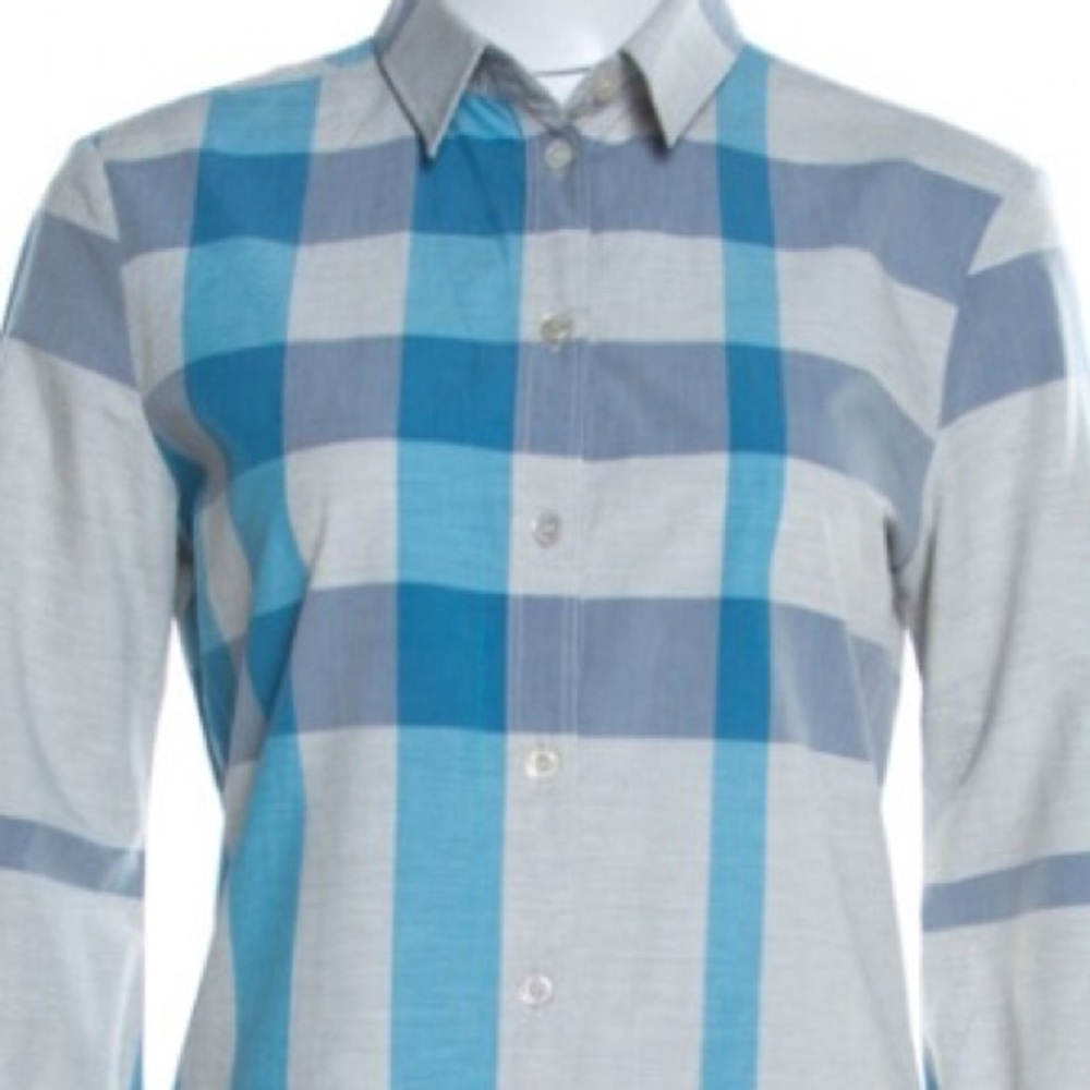 Burberry Brit Plaid Button Down Shirt